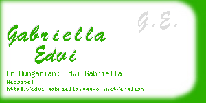 gabriella edvi business card